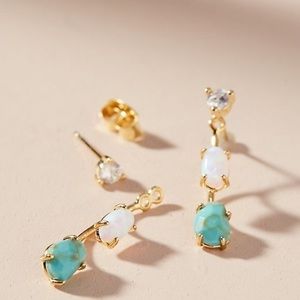 Anthropologie Finola Front-Back Earrings